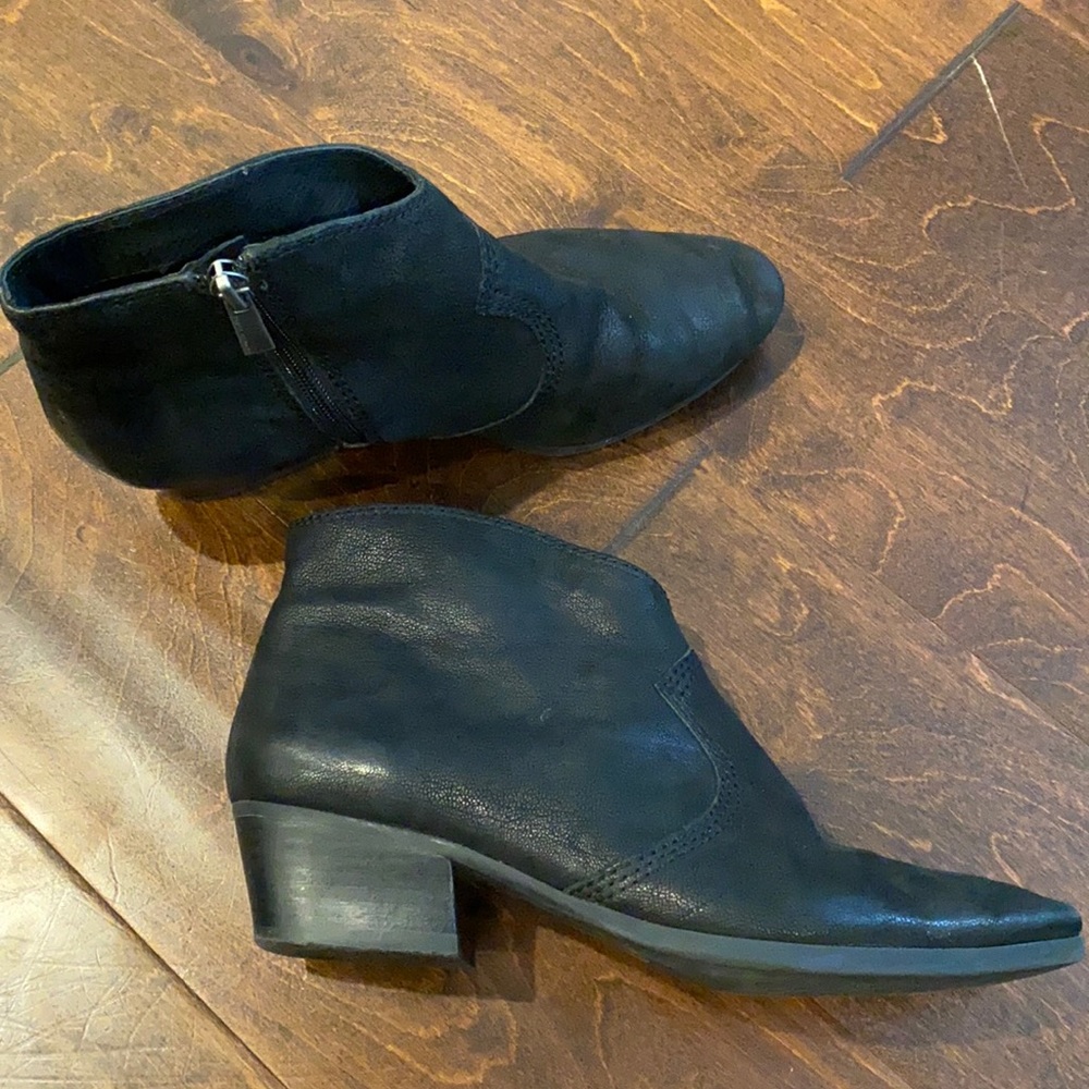 Vince Camuto black booties